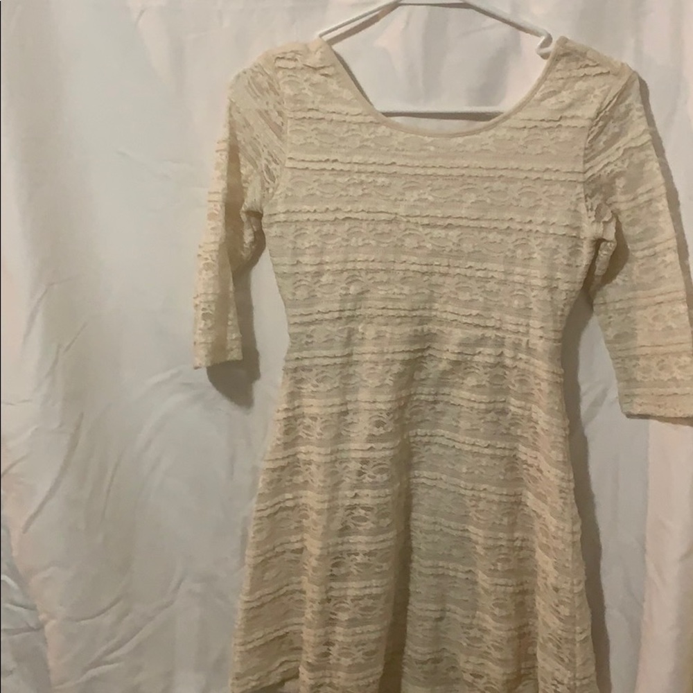 Old Navy Girls Cream Lace Dress